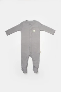 Set 2 salopete lungi Bamboo, blue, BabyCosy, 50%bumbac+50% bambus (Marime: 3-6 Luni) - Img 3