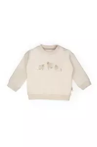 Set bluzita cu imprimeu si pantalon, Lamb, BabyCosy, 100%bumbac organic (Marime: 6-9 luni) - Img 3