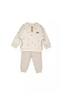 Set bluzita cu pantalon, Lamb, BabyCosy, 100%bumbac organic (Marime: 9-12 luni) - Img 2