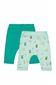 Set de 2 perechi de pantaloni Albinute pentru bebelusi, Tongs baby (Culoare: Roz aprins, Marime: 6-9 luni) - Img 3