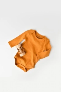 Body Bebe Unisex cu maneca lunga din 95% bumbac organic cu 5% elastan - Sofran, BabyCosy (Marime: 18-24 Luni)