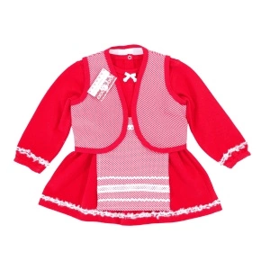 Costum national fete(rochie+vesta+fota)Bumbac 100%,piqe - Img 2