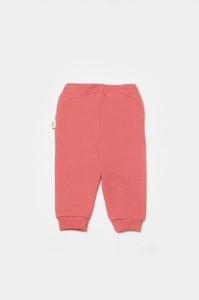 Pantaloni lungi, Two thread, 100%bumbac organic - Rose, BabyCosy (Marime: 3-6 Luni) - Img 3