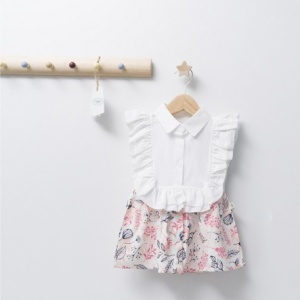 Rochita de fetita Barcelona, Tongs baby (Culoare: Verde, Marime: 6-9 luni) - Img 3
