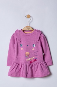 Rochita Sweets pentru fetite, Tongs baby (Culoare: Somon, Marime: 6-9 luni) - Img 3