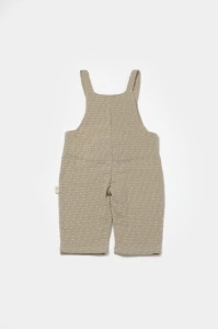 Salopeta cu bretele si buzunar, 100% bumbac - Verde, BabyCosy (Marime: 9-12 luni) - Img 3