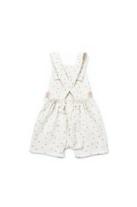Salopeta cu palariuta TeddyBear, BabyCosy, 100% bumbac organic (Marime: 3-6 Luni) - Img 3