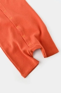 Salopeta fara maneci si pantaloni scurti - 100% bumbac organic - Scortisoara, BabyCosy (Marime: 9-12 luni) - Img 3