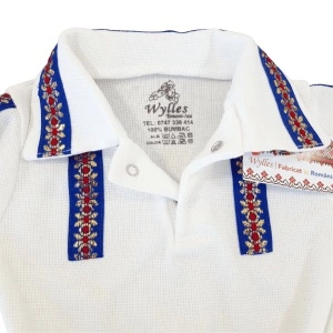 Costum național din 2 piese - unt (Bumbac 100%, semisubtire)pique - Img 2