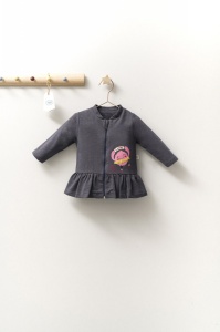 Jacheta subtire pentru copii Monster, Tongs baby (Culoare: Roz inchis, Marime: 9-12 luni) - Img 2
