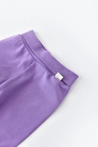 Pantaloni cu Botosei - Bumbac organic Mov BabyCosy (Marime: 6-9 luni) - Img 2