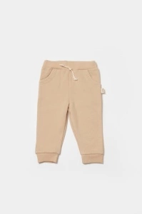 Pantaloni lungi, Two thread, 100%bumbac organic - Stone, BabyCosy (Marime: 9-12 luni) - Img 3