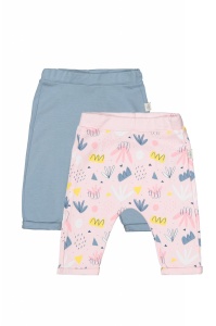 Set de 2 perechi de pantaloni Frunze pentru bebelusi, Tongs baby (Culoare: Galben, Marime: 12-18 Luni) - Img 3