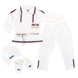 Costum national din 4 piese (Bumbac 100%, semisubtire)