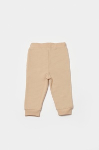 Pantaloni lungi, Two thread, 100%bumbac organic - Stone, BabyCosy (Marime: 9-12 luni) - Img 2
