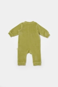 Salopeta Elefant cu maneca lunga din 80%bumbac organic si 20% poliester - Verde, BabyCosy (Marime: 6-9 luni) - Img 3