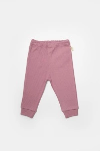 Set 2 pantaloni Bamboo, roz, BabyCosy, 50%bumbac+50% bambus (Marime: 9-12 luni) - Img 3