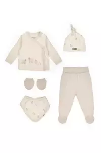 Set de 5 piese pentru nou nascut, Lamb, BabyCosy - Img 2