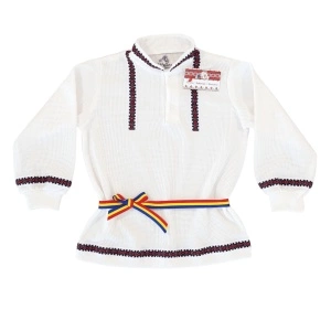 Bluza cu model national, tip IE (Bumbac 100%, semisubtire)