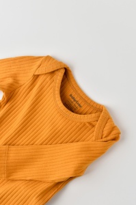 Body Bebe Unisex cu maneca lunga din 95% bumbac organic cu 5% elastan - Sofran, BabyCosy (Marime: 18-24 Luni) - Img 3