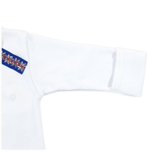 Body național + pantalon cu botoșel + căciuliță (Bumbac 100%, superior, semigros) - Img 2
