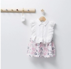 Rochita de fetita Barcelona, Tongs baby (Culoare: Verde, Marime: 6-9 luni) - Img 4