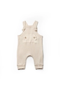 Salopeta cu bretele TeddyBear, BabyCosy, 100% bumbac organic (Marime: 12-18 Luni) - Img 2