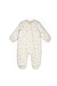 Salopeta cu fermoar, Lamb, BabyCosy, 100% bumbac organic (Marime: 18-24 Luni) - Img 2