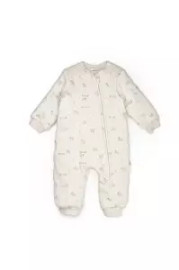 Salopeta cu fermoar, Lamb, BabyCosy, 100% bumbac organic (Marime: 18-24 Luni) - Img 2