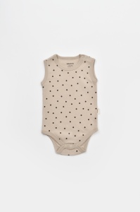 Set 2 body-uri fara maneci bebe unisex Girafa, BabyCosy, 100% bumbac organic (Marime: 12-18 Luni) - Img 3