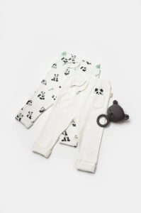 Set 2 pantaloni Panda, BabyCosy, 50%bumbac+50% bambus (Marime: 9-12 luni)