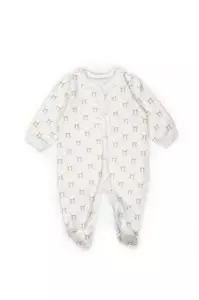 Set de 10 piese pentru nou nascut, Bow, stone, 100% bumbac organic, BabyCosy - Img 3
