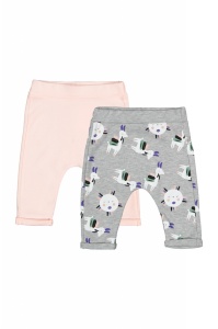 Set de 2 perechi de pantaloni Lame pentru bebelusi, Tongs baby (Culoare: Verde, Marime: 9-12 luni) - Img 3