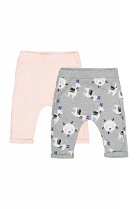 Set de 2 perechi de pantaloni Lame pentru bebelusi, Tongs baby (Culoare: Verde, Marime: 9-12 luni) - Img 3