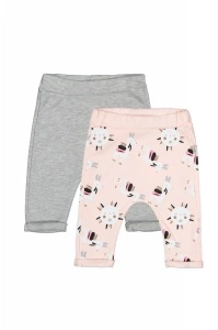 Set de 2 perechi de pantaloni Lame pentru bebelusi, Tongs baby (Culoare: Somon, Marime: 6-9 luni) - Img 3