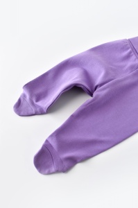 Pantaloni cu Botosei - Bumbac organic Mov BabyCosy (Marime: 6-9 luni) - Img 3