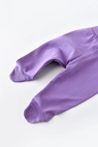 Pantaloni cu Botosei - Bumbac organic Mov BabyCosy (Marime: 6-9 luni) - Img 3
