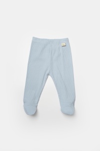 Set 2 pantaloni cu botosei Bamboo, blue, BabyCosy, 50%bumbac+50% bambus (Marime: 3-6 Luni) - Img 3