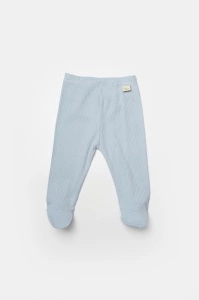 Set 2 pantaloni cu botosei Bamboo, blue, BabyCosy, 50%bumbac+50% bambus (Marime: 3-6 Luni) - Img 3