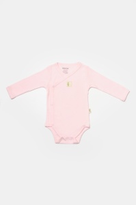 Set 4 piese:body, pantaloni, baveta si caciulita Bamboo, roz, BabyCosy, 50% bumbac+50%bambus (Marime: 3-6 Luni) - Img 3