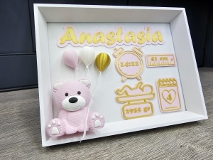 Personalized Newborn Wall Art – Baby's First Memory (3D Personalized)
