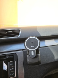 Adaptor încărcare wireless MagSafe compatibil cu suportul de fabrică Volkswagen, pentru carkit.
