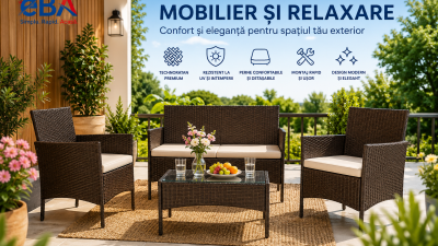 Cum sa alegi mobilierul de gradina potrivit pentru balcon sau terasa