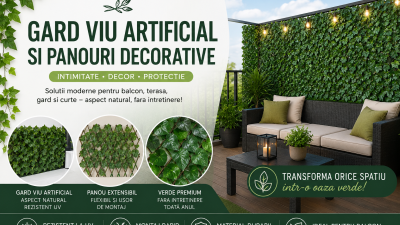 Gard Viu Artificial si Panouri Extensibile – Cele Mai Moderne Solutii Pentru Intimitate si Decor Exterior in 2026