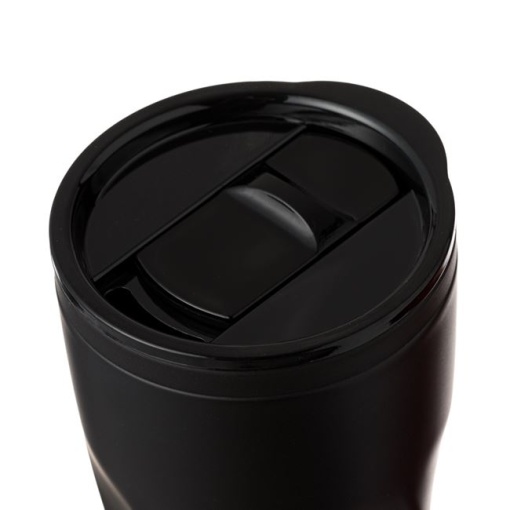 Cana cafea voiaj fara BPA, EBA, metal, negru, cu capac anticurgere, 500ml - Img 3