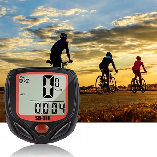 Computer Bicicleta cu Fir, 15 Functii, Vitezometru LCD Iluminat, Impermeabil, Odometru, Distanta si Timp, Compatibil 16–28 Inch - Img 6