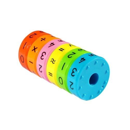 Joc Educativ Magnetic EBA, Aritmetica, Rotire Usoara, Montessori, Dezvolta Gandirea Matematica, 6 Piese, Multicolor - Img 4