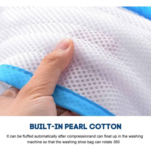 OEM Sac spalat incaltamintea EBA, pentru masina de spalat, realizat din poliester cu protectii speciale - Img 3