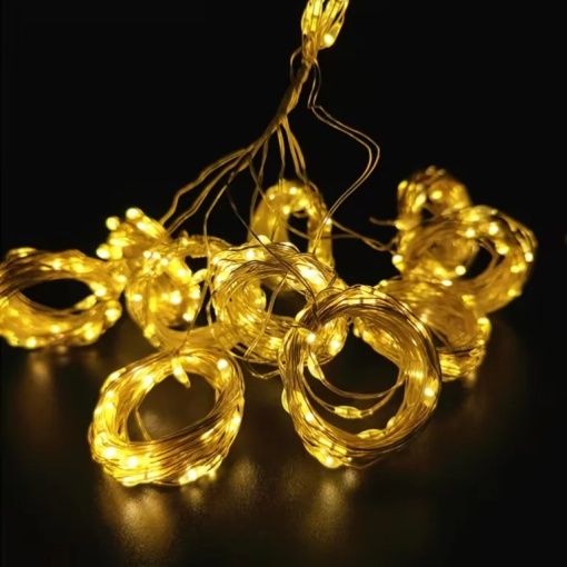 Perdea Luminoasa LED 300 LED-uri, 3 m, 10 Benzi, Lumina Alb Cald, Alimentare USB, Multiple Moduri de Iluminare, Instalatie Decorativa pentru Geam, Perete, Craciun si Petreceri - Img 5