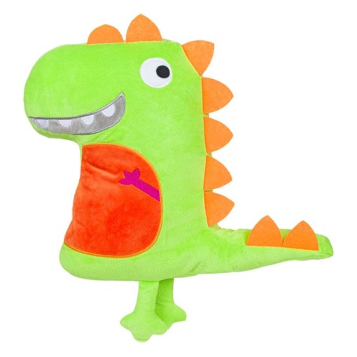 Perna decorativa pentru copii in forma de dinozaur, dimensiuni 38 x 40 cm, EBA - Img 2